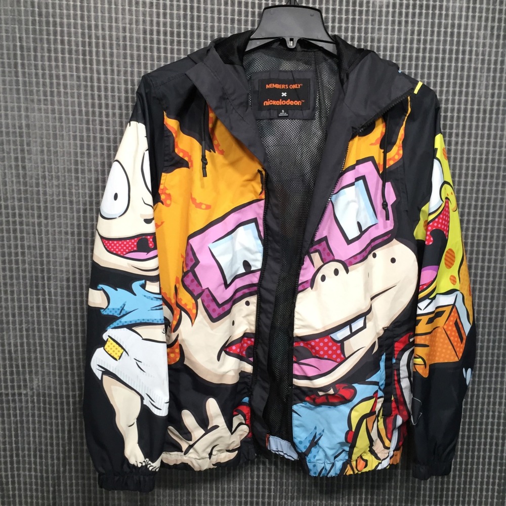 Members Only Unisex Windbreaker Nickelodeon 90s Graphics‎ S Multicolor